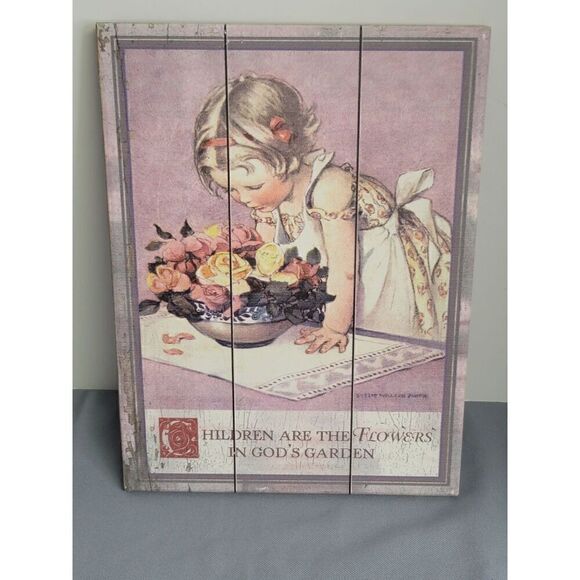 Children are the Flowers in God's Garden  9X12 Wall Decor #A17 - Picture 1 of 4